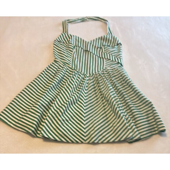 Anthropologie Maeve Fit & Flare Mini Dress Sz Lg Green - Picture 5 of 9